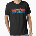 San Francisco City Skyline Landmark T-Shirt - Unique Graphic Unisex - T-Shirt, Sweatshirt, Hoodie