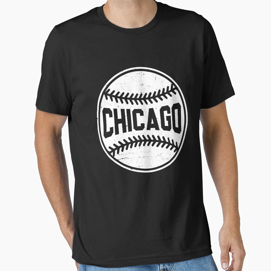 Chicago City Baseball Lover Gameday T-Shirt - Fun Novelty Design for Adults - T-Shirt, Sweatshirt, Hoodie