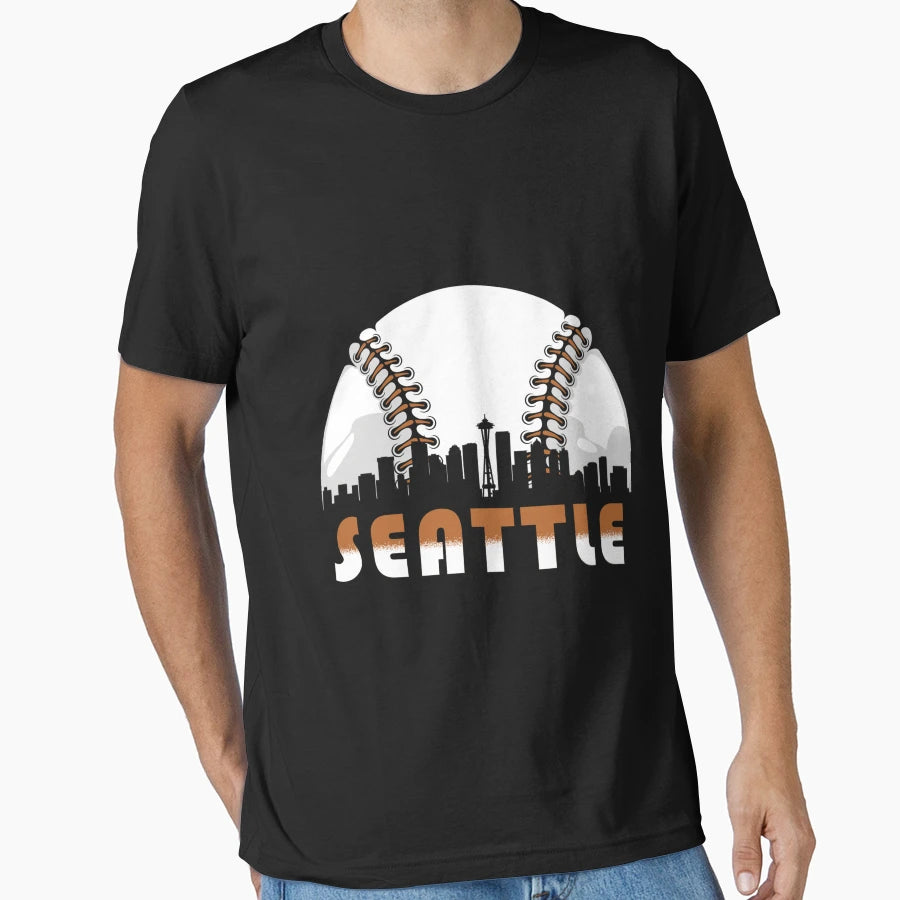 Seattle Baseball T-Shirt - Unique Graphic for Adults - T-Shirt, Sweatshirt, Hoodie