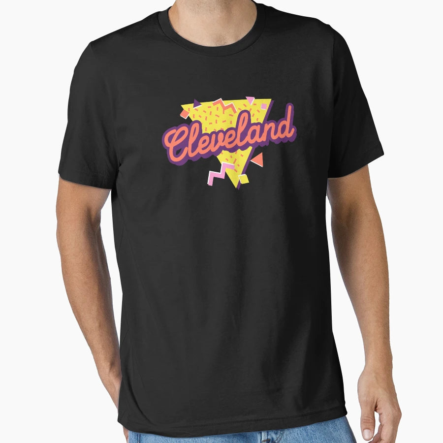 90S Pop Cleveland England T-Shirt - Custom Art Print Men Women - T-Shirt, Sweatshirt, Hoodie