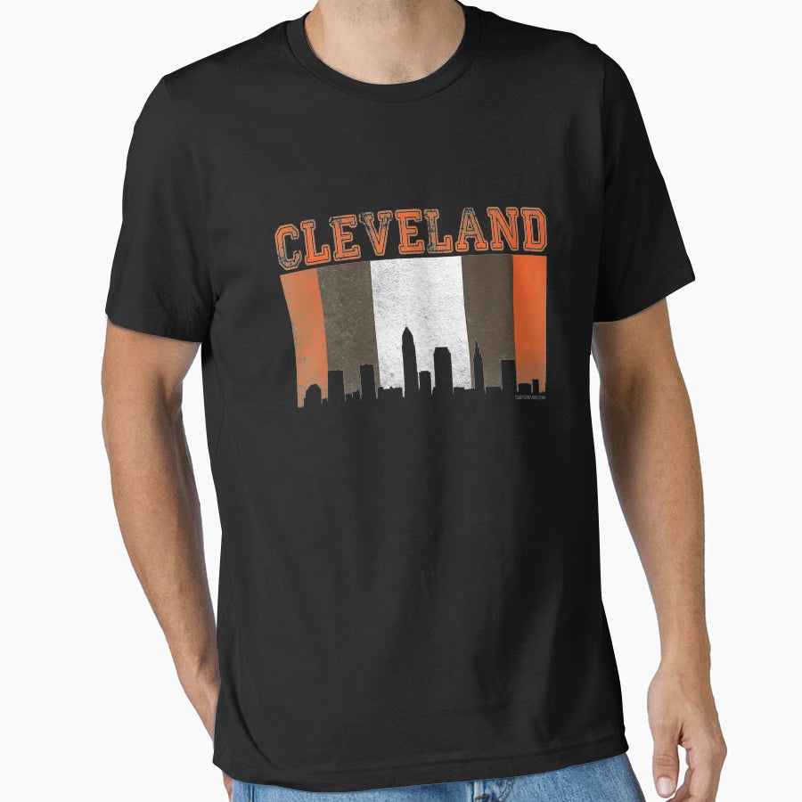 Skyline Cleveland T-Shirt - Unique Graphic for Adults - T-Shirt, Sweatshirt, Hoodie
