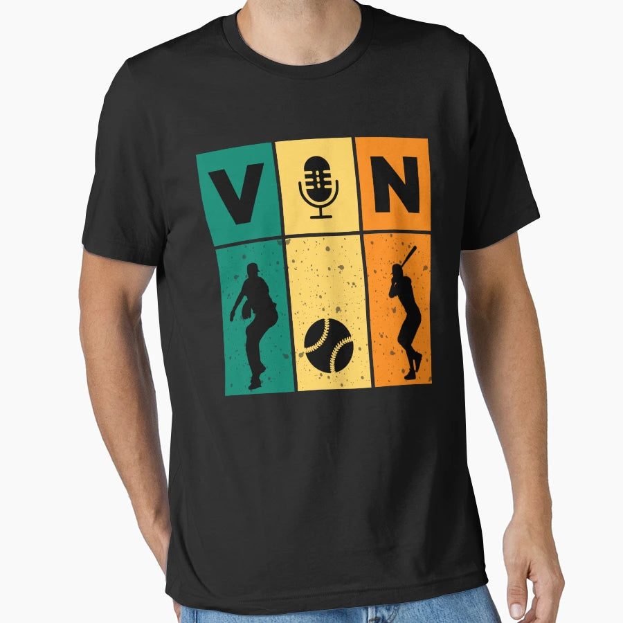 Vin Scully Mic T-Shirt - Streetwear Style for Adults - T-Shirt, Sweatshirt, Hoodie