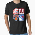 New York Sports Quad 1 T-Shirt - Fun Novelty Design for Adults - T-Shirt, Sweatshirt, Hoodie