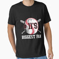 Number 11 Baseball Biggest Fan Mom T-Shirt - Minimalist Print Men Women - T-Shirt, Sweatshirt, Hoodie
