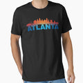 Atlanta City Skyline Landmark T-Shirt - Unique Graphic Men Women - T-Shirt, Sweatshirt, Hoodie