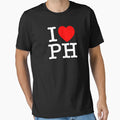 I Heart Ph Philippines T-Shirt - Aesthetic Graphic Unisex - T-Shirt, Sweatshirt, Hoodie