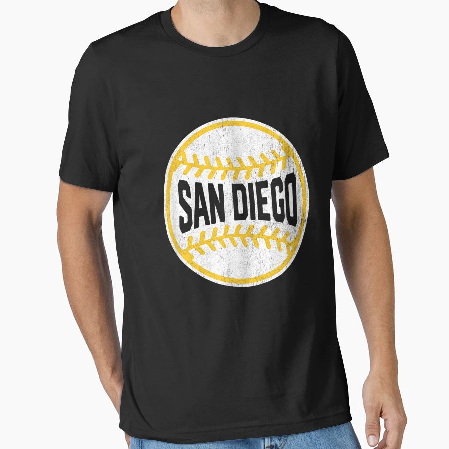 San Diego Baseball Stitches Png T-Shirt - Trendy Graphic Men Women - T-Shirt, Sweatshirt, Hoodie