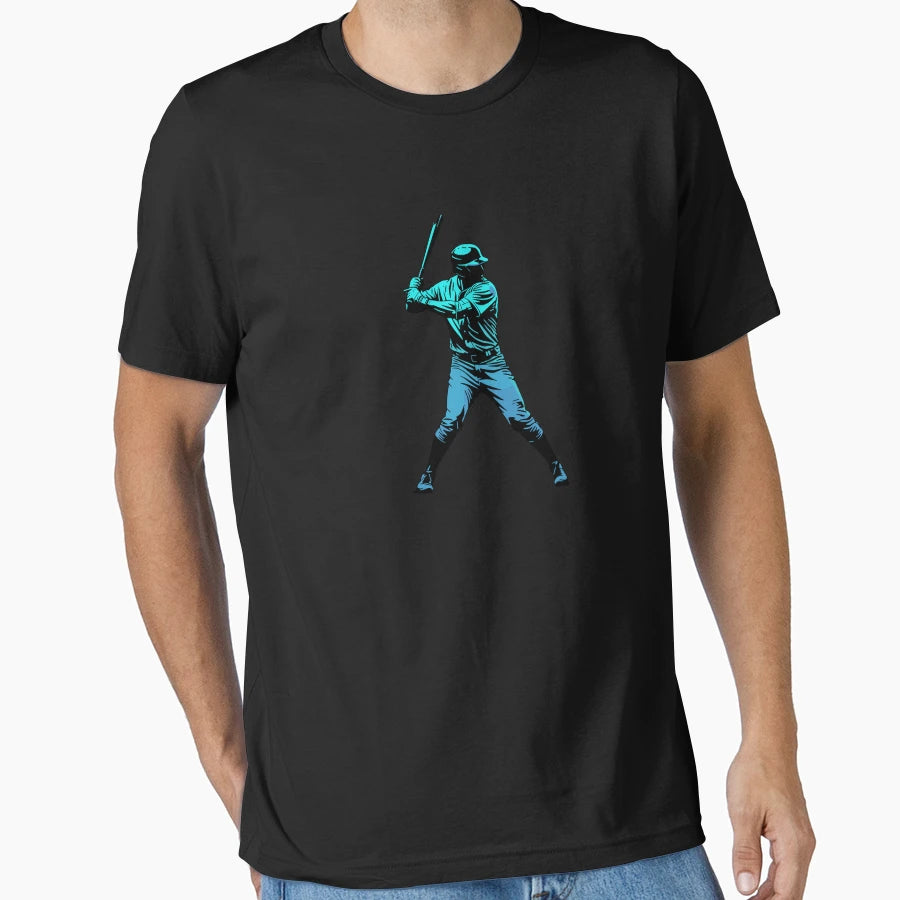 Baseball Player Batter Sports Fan T-Shirt - Aesthetic Graphic for Adults - T-Shirt, Sweatshirt, Hoodie