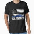 Los Angeles Skyline Distressed T-Shirt - Custom Art Print for Adults - T-Shirt, Sweatshirt, Hoodie