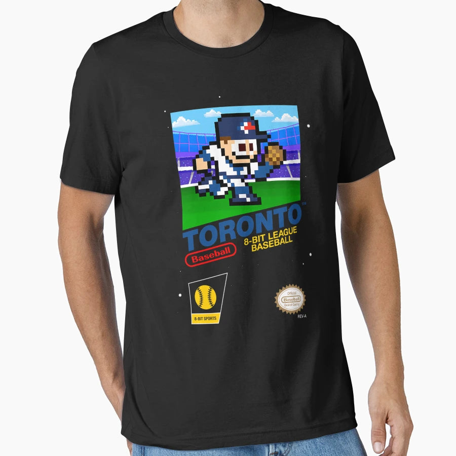 Toronto 8Bit Videogame Cart T-Shirt - Aesthetic Graphic Men Women - T-Shirt, Sweatshirt, Hoodie
