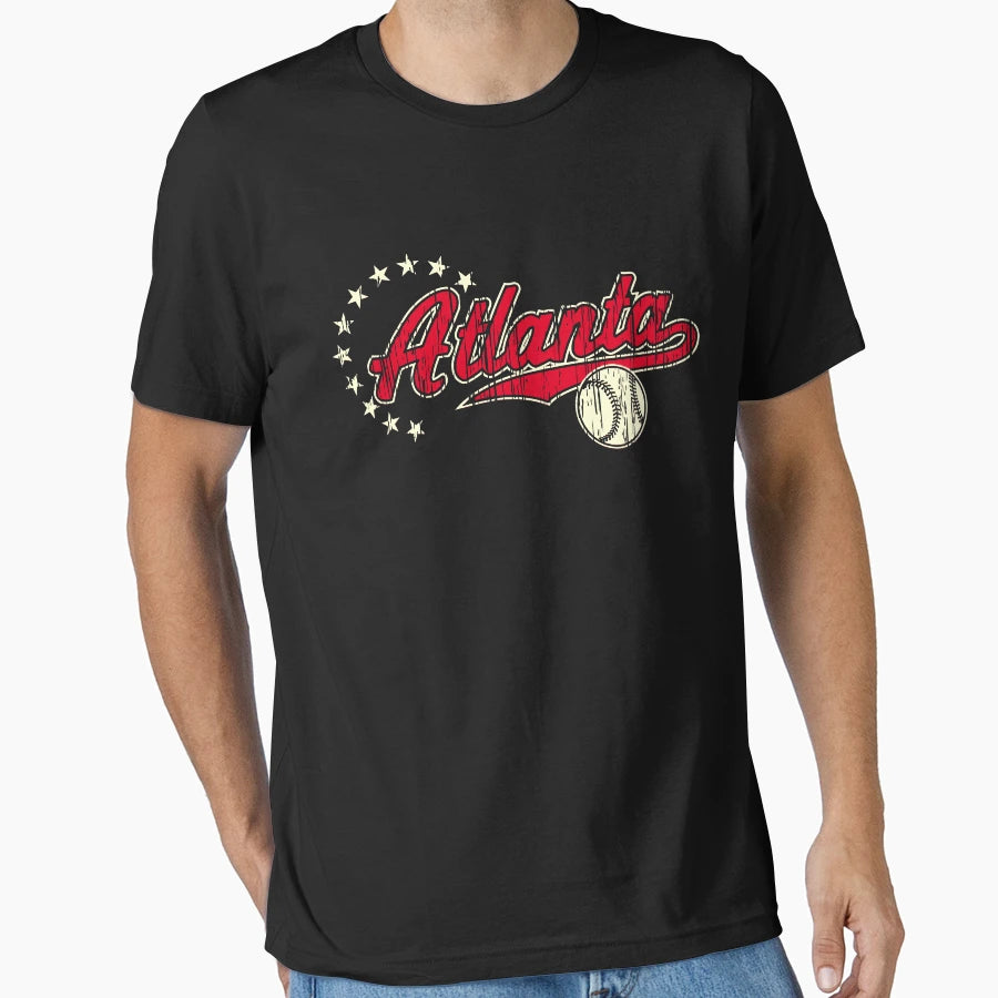 J2 Atlanta Sport City Baseball T-Shirt - Fun Novelty Design for Adults - T-Shirt, Sweatshirt, Hoodie