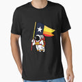 Houston Champ Texas Flag Astronaut T-Shirt - Fun Novelty Design Unisex - T-Shirt, Sweatshirt, Hoodie
