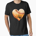Houston Texas Baseball Heart Map T-Shirt - Casual Everyday Wear for Adults - T-Shirt, Sweatshirt, Hoodie