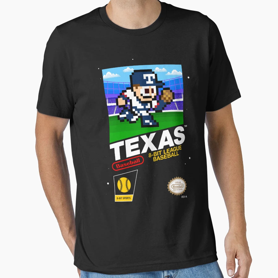 Texas 8 Bit Videogame Cart T-Shirt - Streetwear Style Men Women - T-Shirt, Sweatshirt, Hoodie