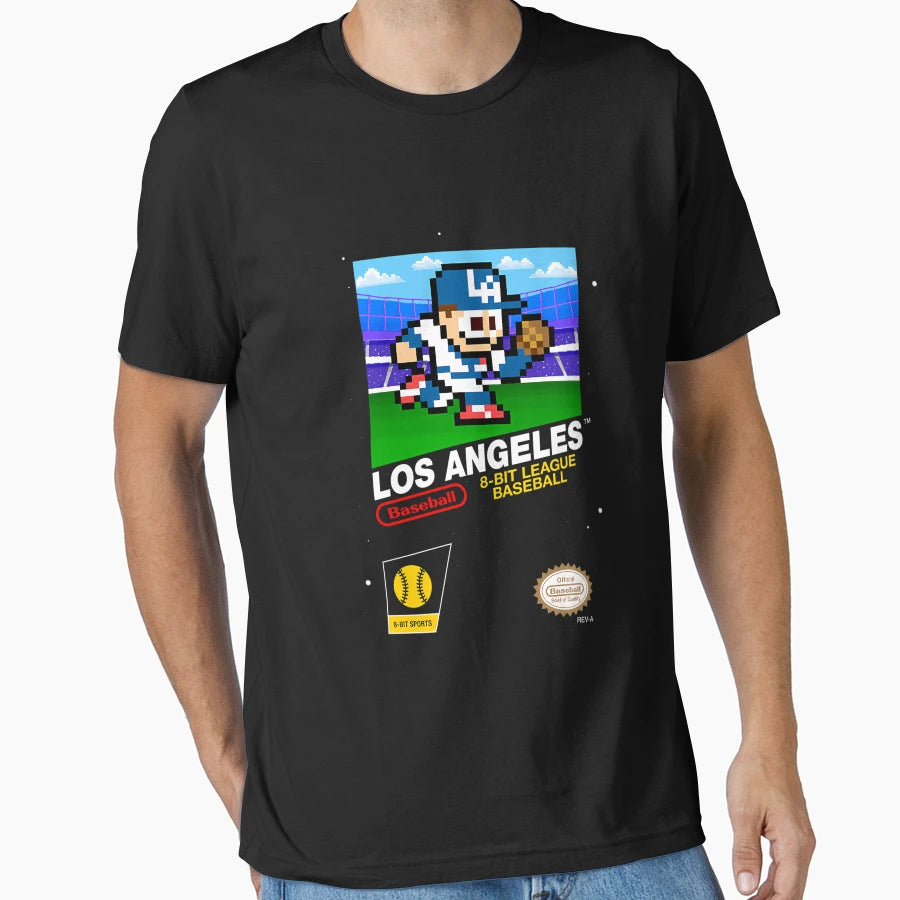 Los Angeles 8 Bit Videogame T-Shirt - Minimalist Print Men Women - T-Shirt, Sweatshirt, Hoodie