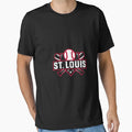 St Louis Baseball Home Plate T-Shirt - Casual Everyday Wear Men Women - T-Shirt, Sweatshirt, Hoodie