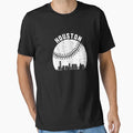 Houston Skyline Baseball Fan Texas T-Shirt - Graphic Print for Adults - T-Shirt, Sweatshirt, Hoodie