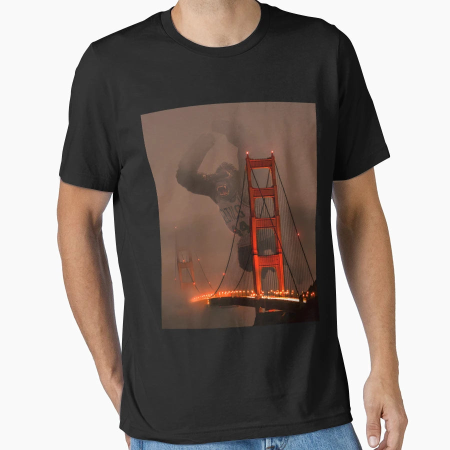 Attack Golden Gate T-Shirt - Casual Everyday Wear Men Women - T-Shirt, Sweatshirt, Hoodie