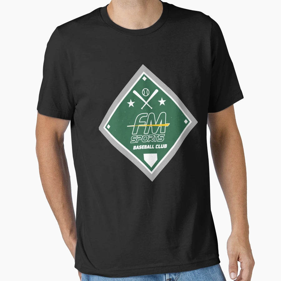Fm Sports Baseball Diamond T-Shirt - Fun Novelty Design Men Women - T-Shirt, Sweatshirt, Hoodie