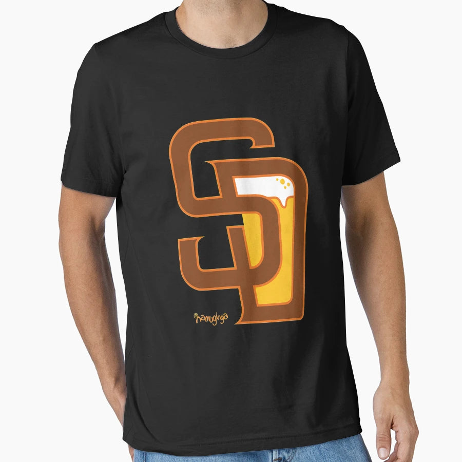 San Diego Baseball Beer T-Shirt - Fun Novelty Design for Adults - T-Shirt, Sweatshirt, Hoodie