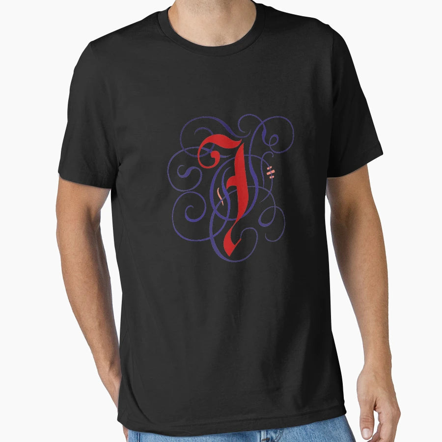Letter J T-Shirt - Aesthetic Graphic for Adults - T-Shirt, Sweatshirt, Hoodie