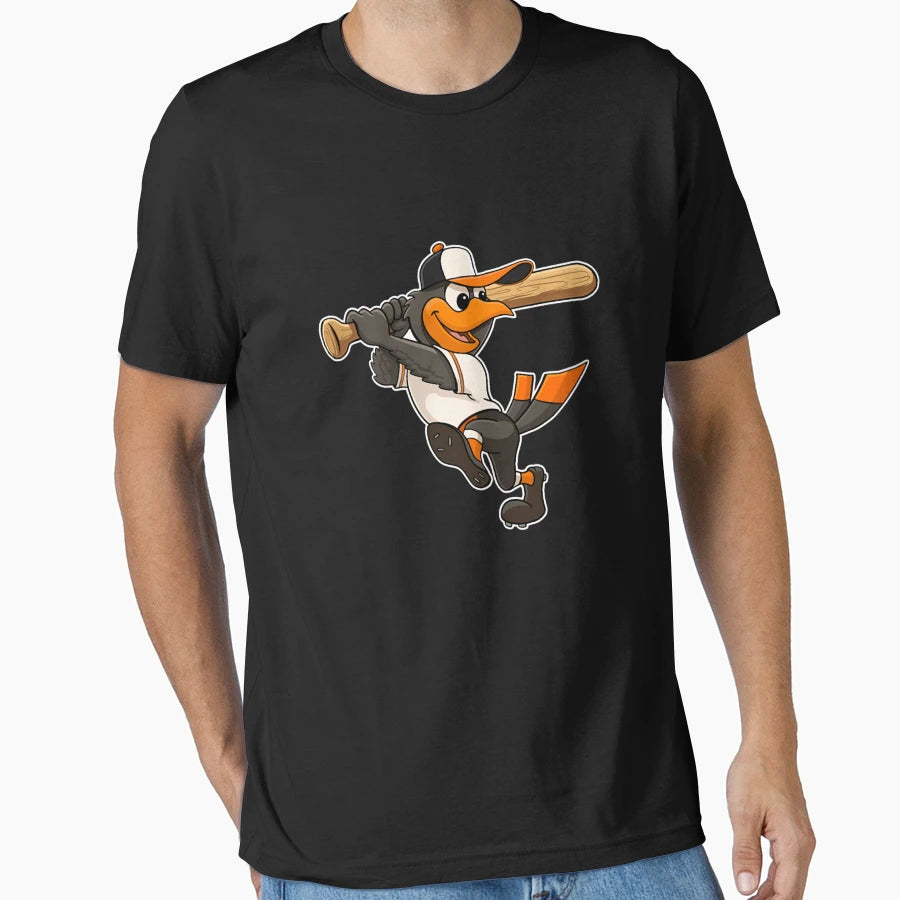 Oriole Bird Mascot Baltimore Baseball T-Shirt - Novelty Apparel Unisex - T-Shirt, Sweatshirt, Hoodie