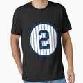 Derek Jeter 2 Jersey Number T-Shirt - Fun Novelty Design for Adults - T-Shirt, Sweatshirt, Hoodie