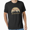 Houston Texas Skyline Baseball Mens And T-Shirt - Trendy Graphic Unisex - T-Shirt, Sweatshirt, Hoodie
