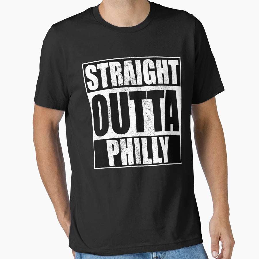 Straight Outta Philly T-Shirt - Novelty Apparel for Adults - T-Shirt, Sweatshirt, Hoodie