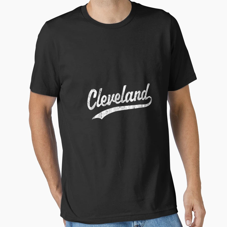 Cleveland Oh Baseballportscript T-Shirt - Novelty Apparel Unisex - T-Shirt, Sweatshirt, Hoodie