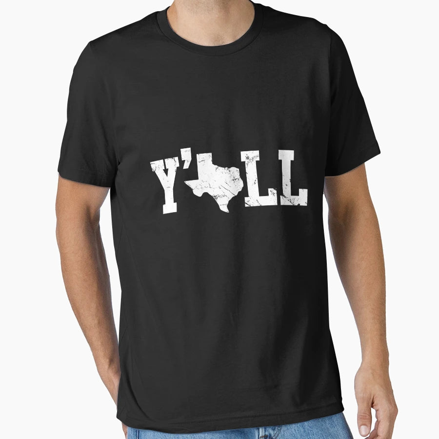 Texas Yall T-Shirt - Custom Art Print Unisex - T-Shirt, Sweatshirt, Hoodie