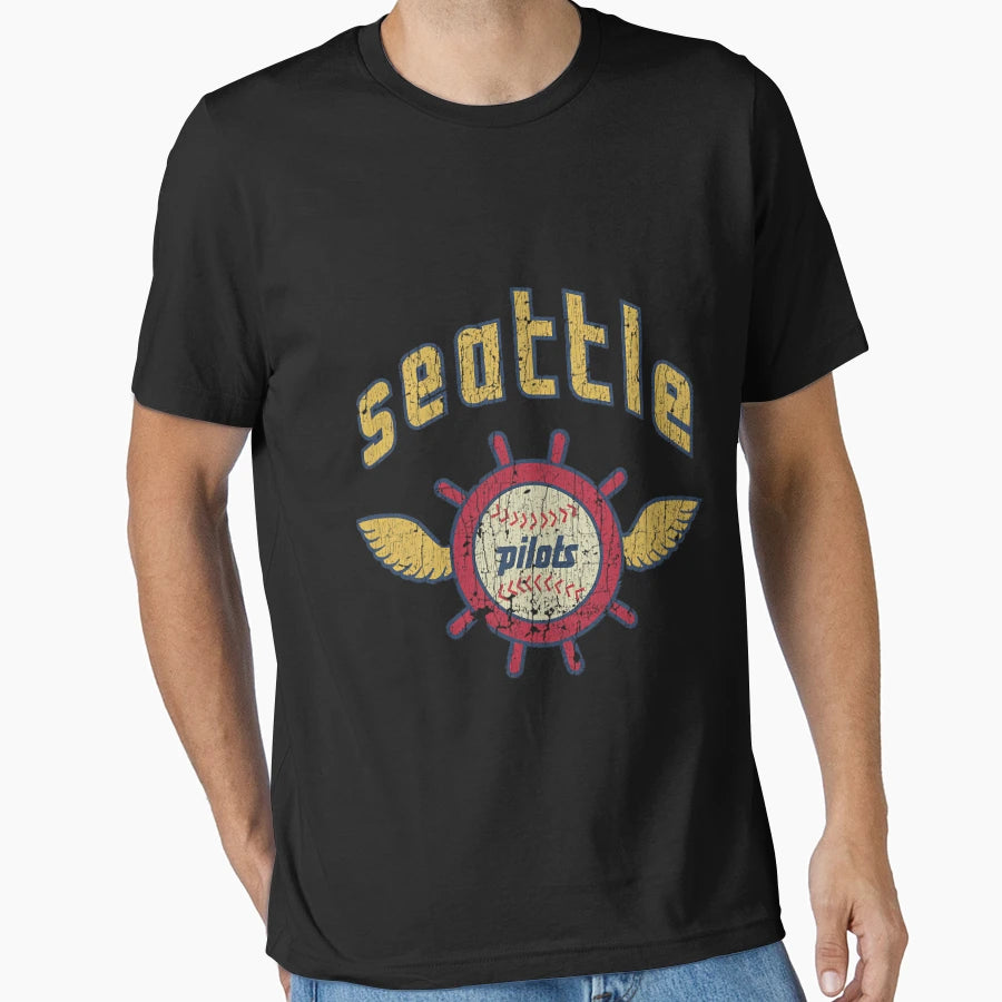 Seattle Pilots Baseball T-Shirt - Fun Novelty Design Unisex - T-Shirt, Sweatshirt, Hoodie