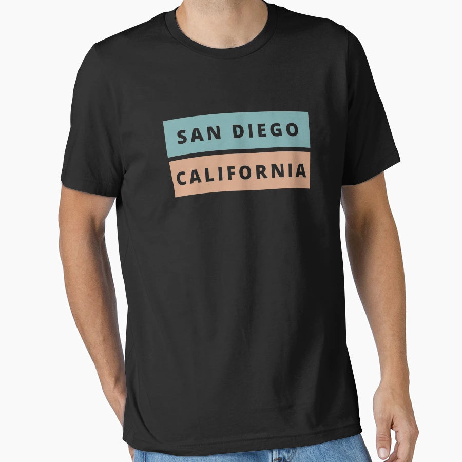 San Diego California T-Shirt - Custom Art Print Men Women - T-Shirt, Sweatshirt, Hoodie