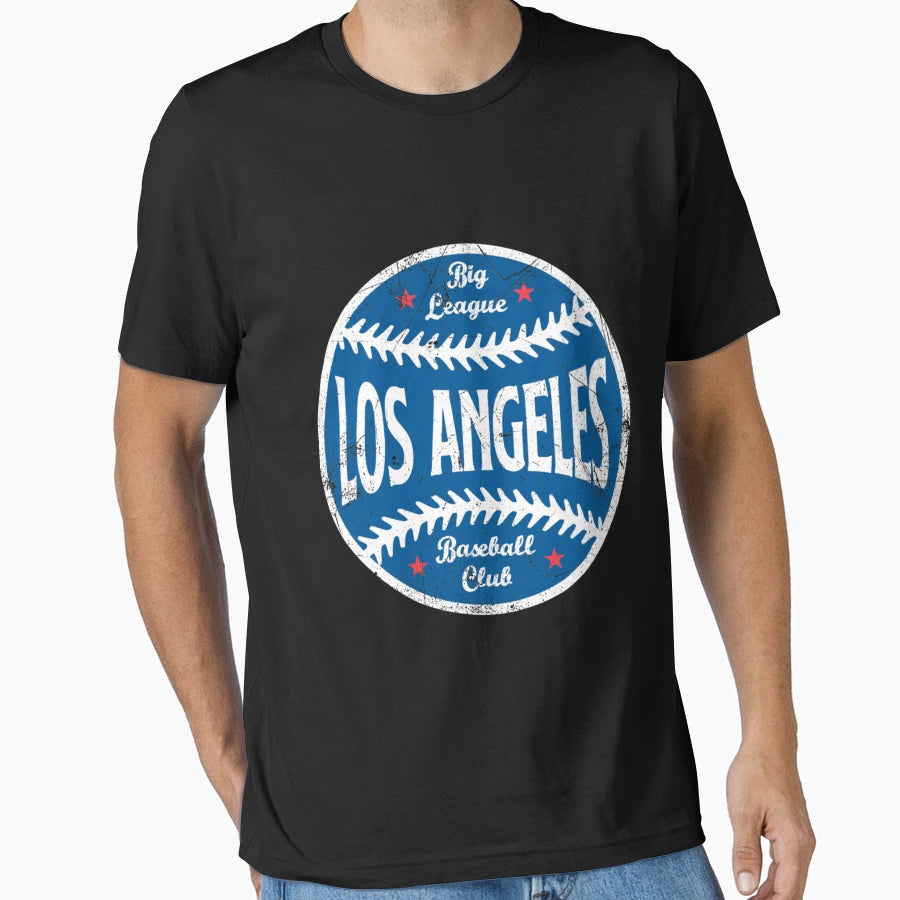 Los Angeles Big League Baseball White T-Shirt - Streetwear Style Men Women - T-Shirt, Sweatshirt, Hoodie