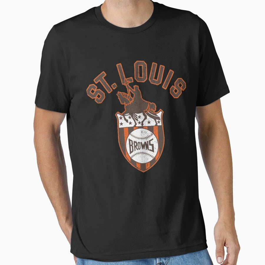 St Louis Browns Distressed T-Shirt - Minimalist Print Unisex - T-Shirt, Sweatshirt, Hoodie
