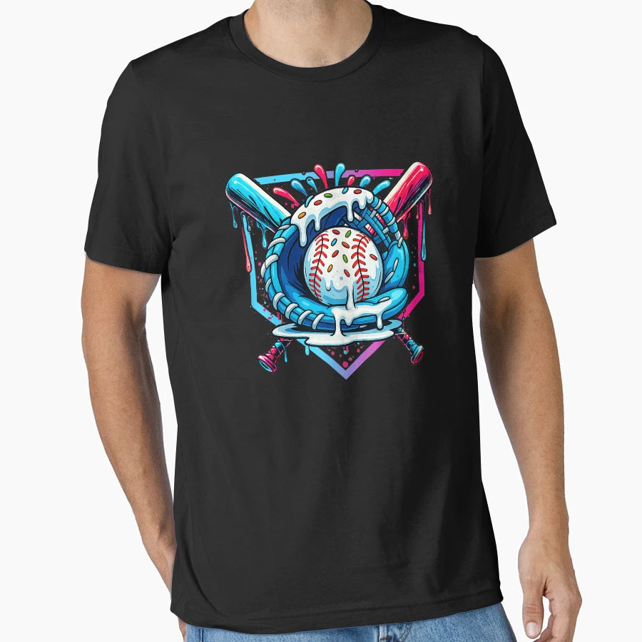 Drip Baseball T-Shirt - Novelty Apparel for Adults - T-Shirt, Sweatshirt, Hoodie