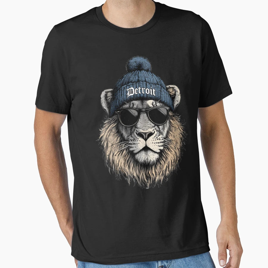 Opulent Det Roit Lions Streetwear Det T-Shirt - Minimalist Print Unisex - T-Shirt, Sweatshirt, Hoodie