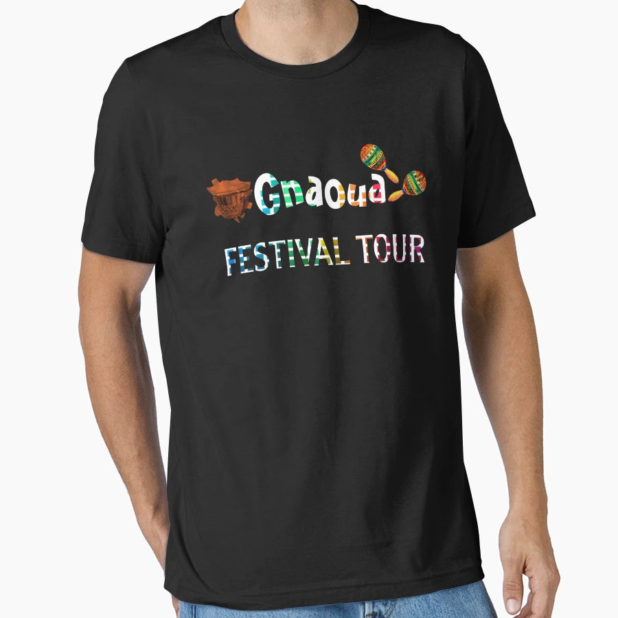Gnawa Fistival Tour T-Shirt - Custom Art Print for Adults - T-Shirt, Sweatshirt, Hoodie