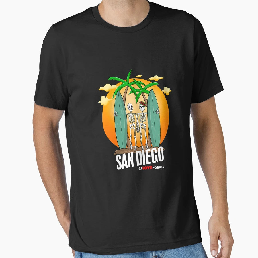California Surf San Diego Beaches T-Shirt - Trendy Graphic Men Women - T-Shirt, Sweatshirt, Hoodie