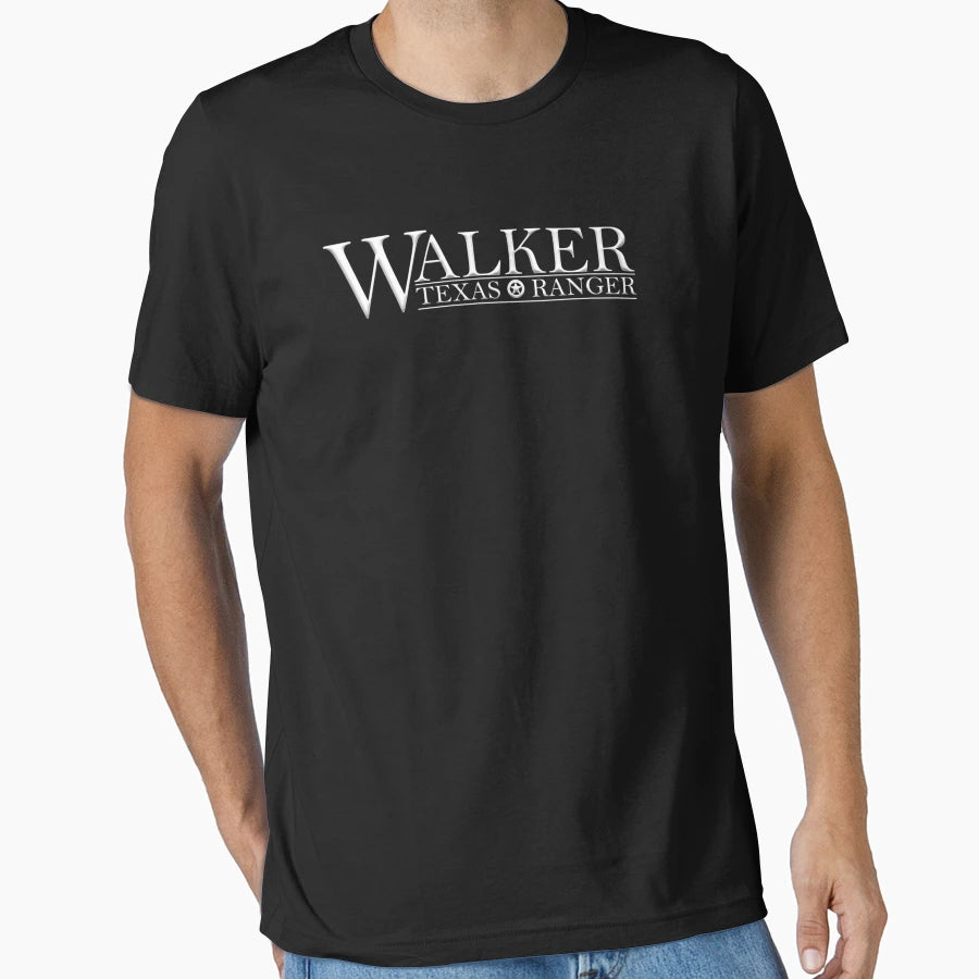 Walker Texas Ranger Logo White T-Shirt - Minimalist Print Men Women - T-Shirt, Sweatshirt, Hoodie