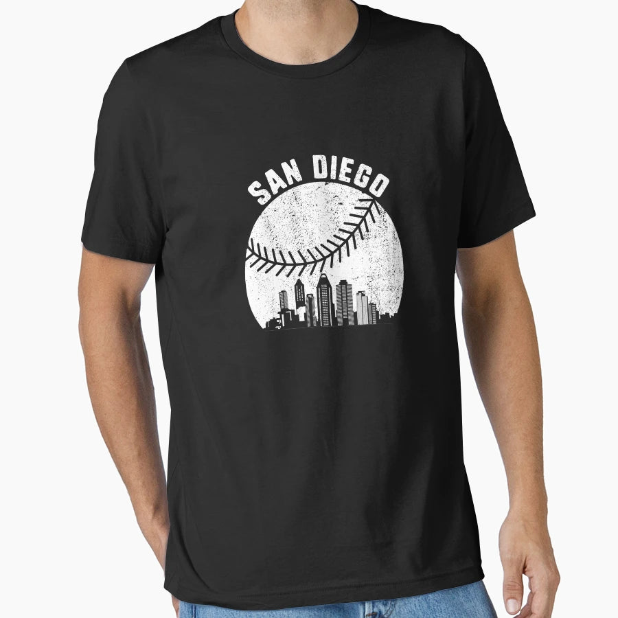 San Diego Skyline Baseball Fan San Diego T-Shirt - Streetwear Style Unisex - T-Shirt, Sweatshirt, Hoodie