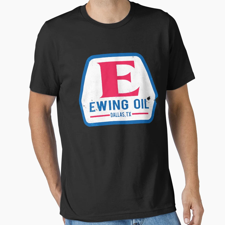 Ewing Oil Distressed T-Shirt - Fun Novelty Design Unisex - T-Shirt, Sweatshirt, Hoodie