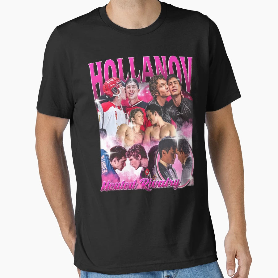 Hollanov Hockey Romance T-Shirt - Unique Graphic Unisex - T-Shirt, Sweatshirt, Hoodie