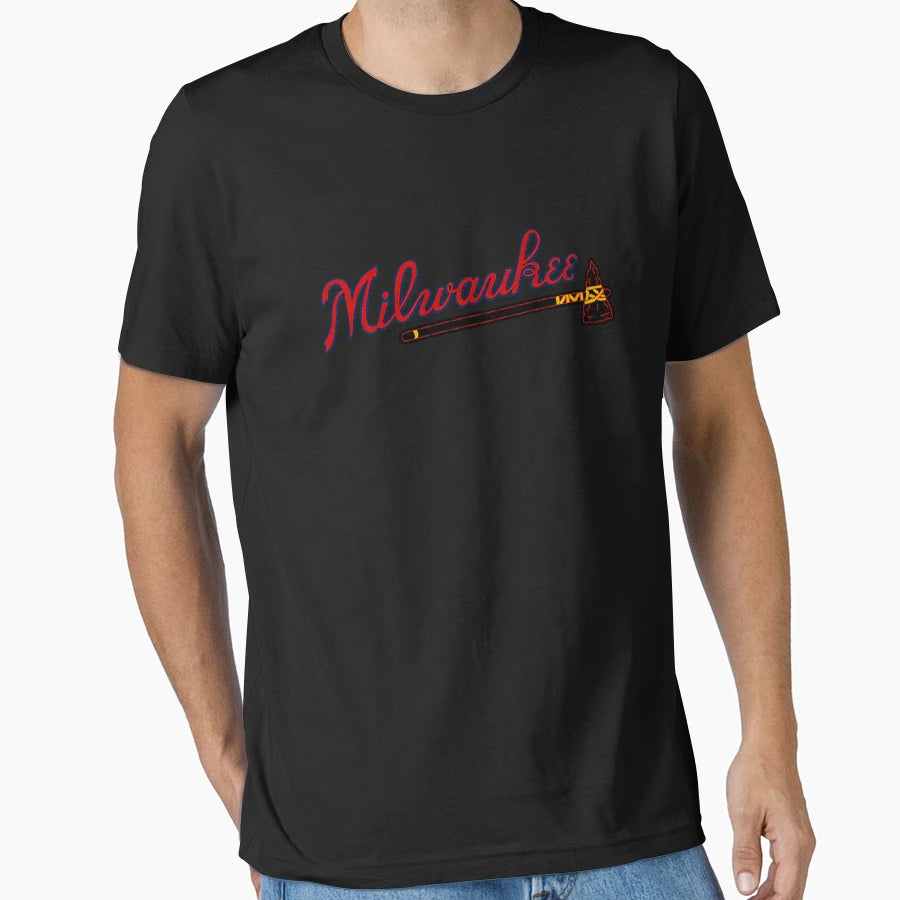 Milwaukee Braves Logo T-Shirt - Casual Everyday Wear Unisex - T-Shirt, Sweatshirt, Hoodie