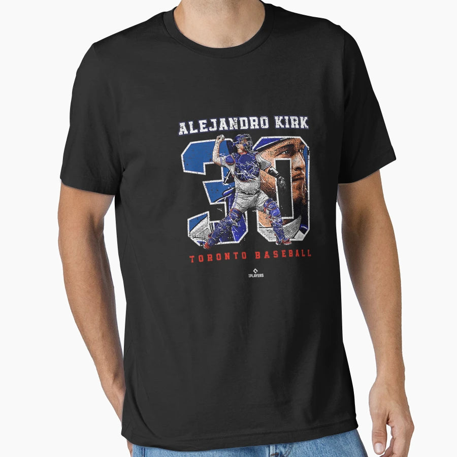 Number And Portrait Alejandro Kirk T-Shirt - Aesthetic Graphic for Adults - T-Shirt, Sweatshirt, Hoodie