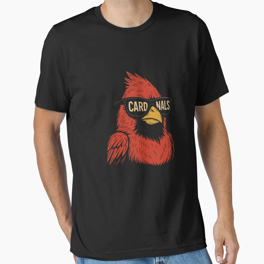 Cardinal Bird Fan Art Gamedays Gift T-Shirt - Graphic Print Unisex - T-Shirt, Sweatshirt, Hoodie