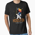 Houston Space City Astronaut T-Shirt - Fun Novelty Design for Adults - T-Shirt, Sweatshirt, Hoodie