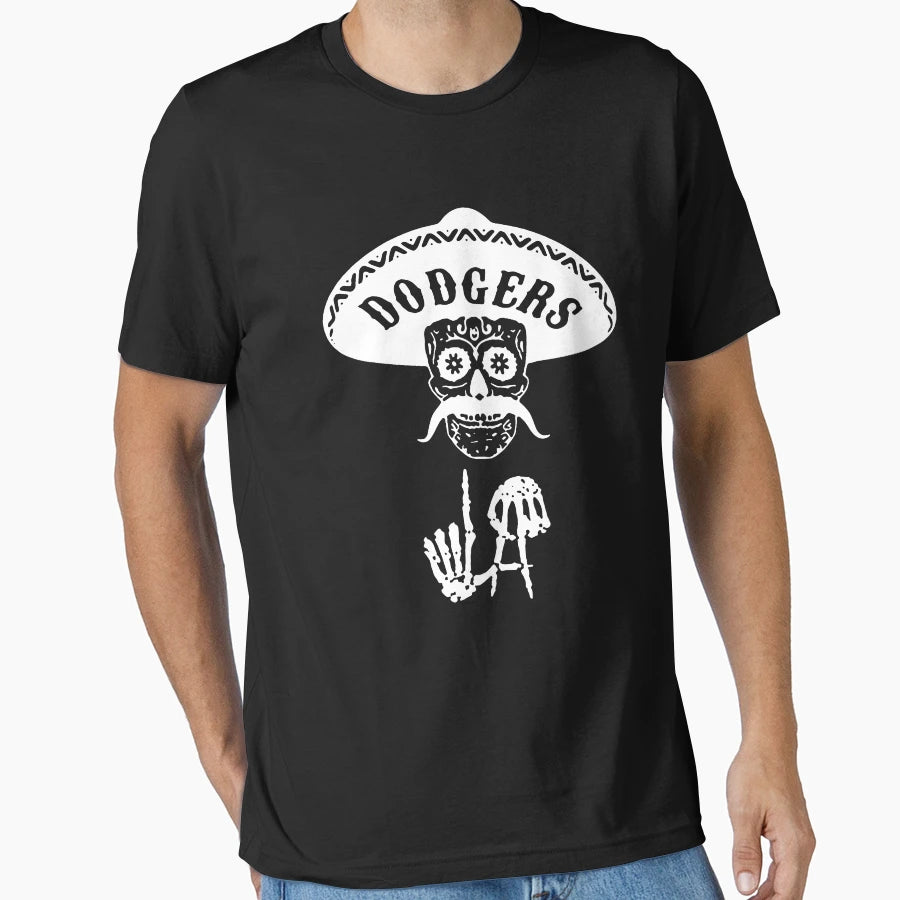Los Angeles Baseball Sugar Skull T-Shirt - Fun Novelty Design Unisex - T-Shirt, Sweatshirt, Hoodie