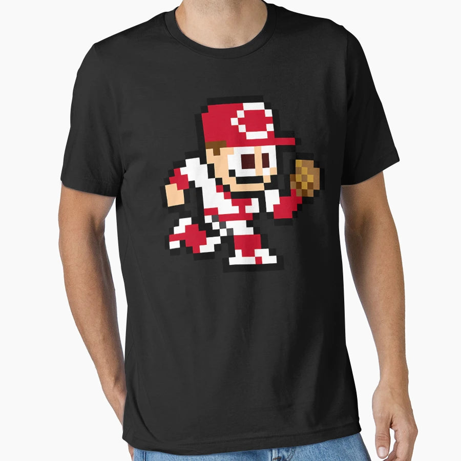 Cincinnati 8 Bit Player T-Shirt - Trendy Graphic Men Women - T-Shirt, Sweatshirt, Hoodie