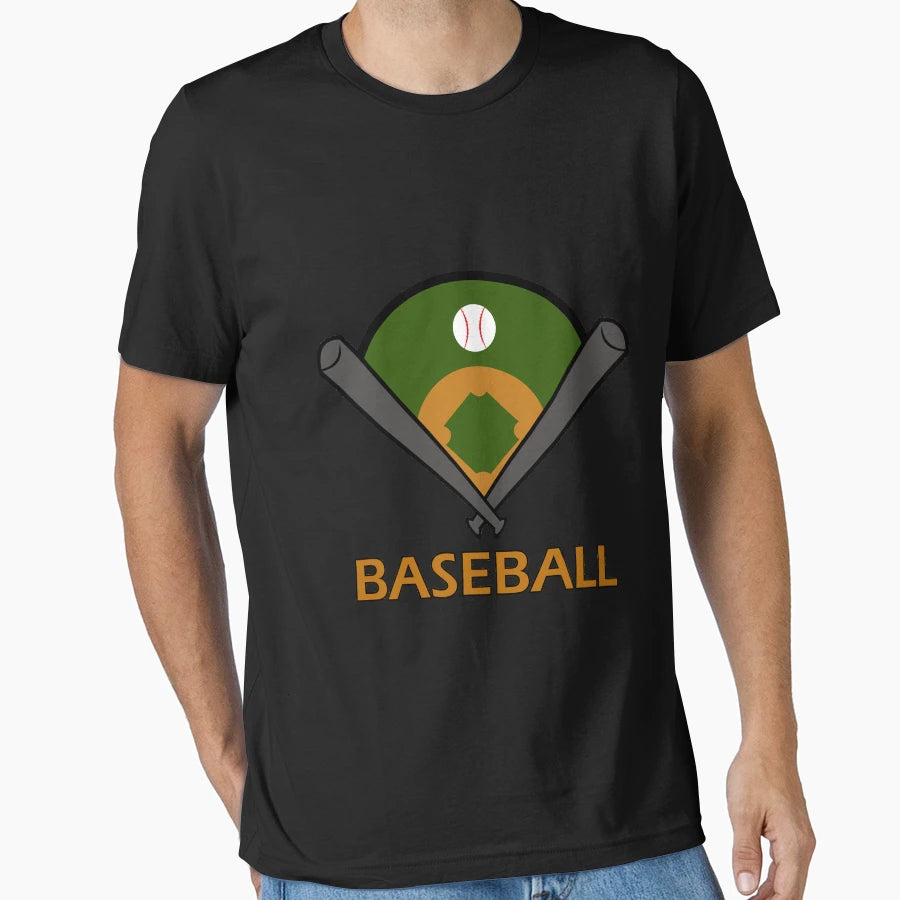 Baseball Field Bat Ball Home Run Gift T-Shirt - Streetwear Style Men Women - T-Shirt, Sweatshirt, Hoodie